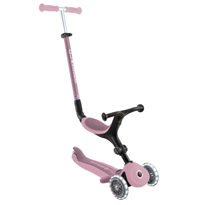 Scooter 3 en 1 Globber Go Up Lights Ecologic con Luces LED Berry