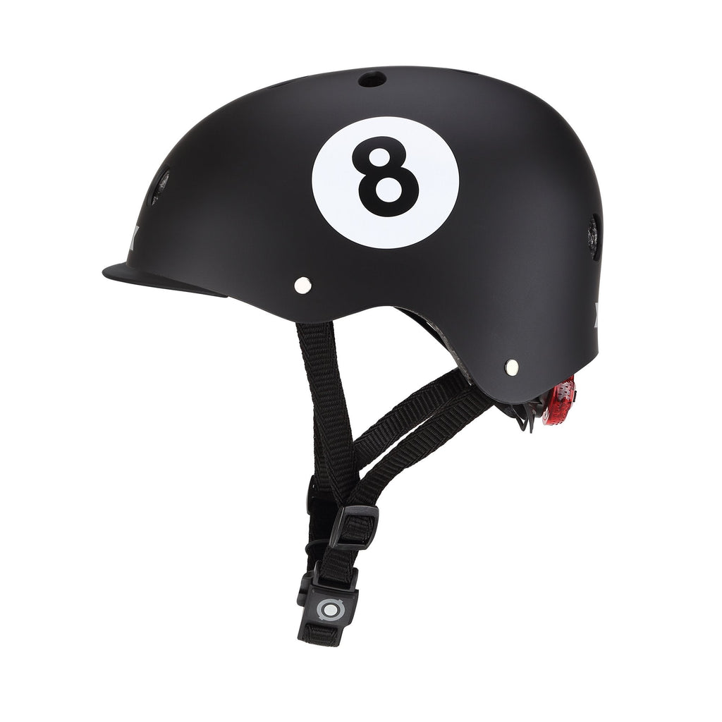 Casco Globber con Luz Elite 8 BALL BLACK XS/S