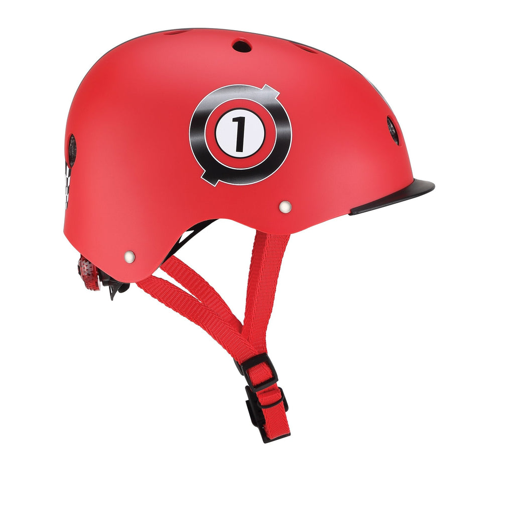 Casco Globber Con Luz Elite Racing Red XS/S