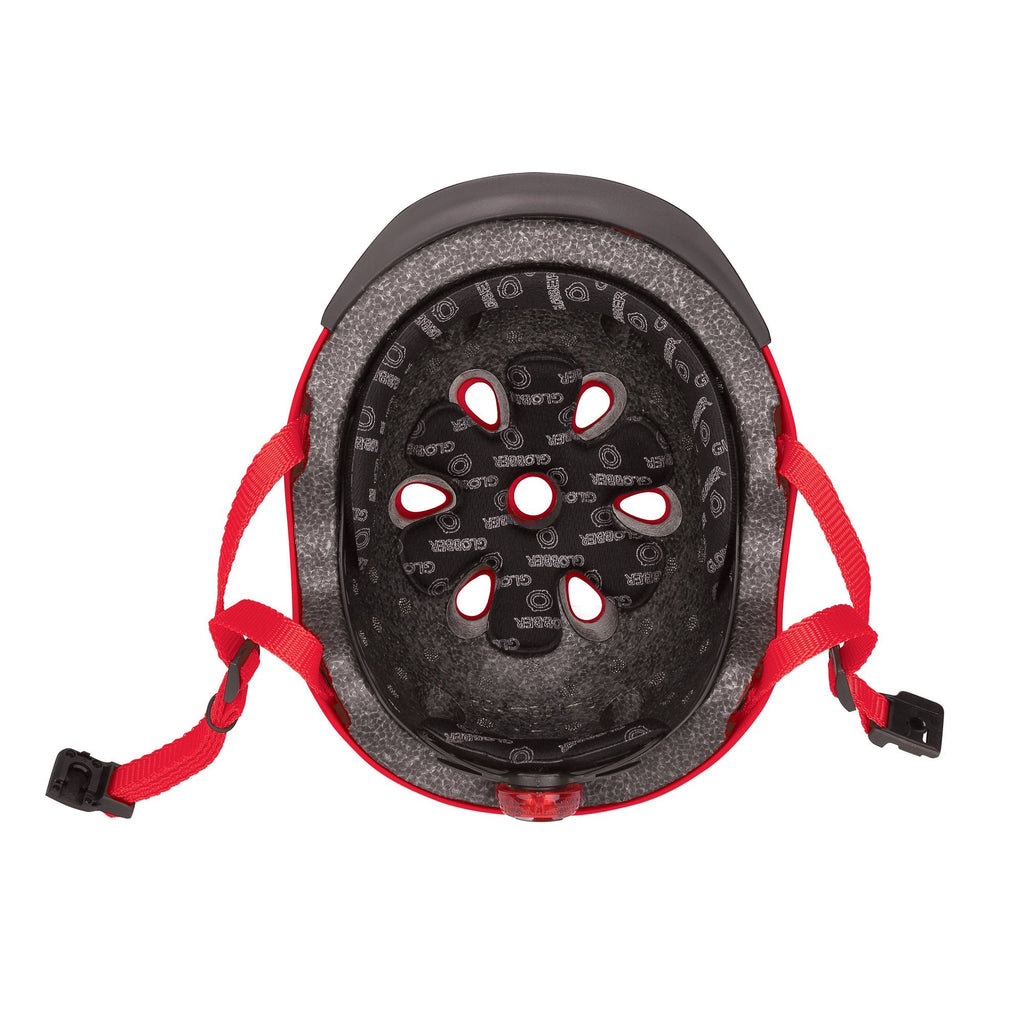 Casco Globber Con Luz Elite Racing Red XS/S