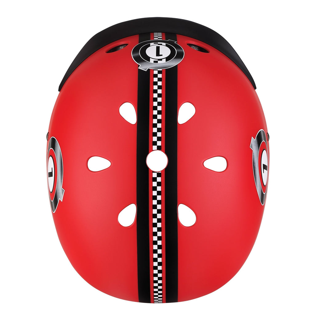 Casco Globber Con Luz Elite Racing Red XS/S