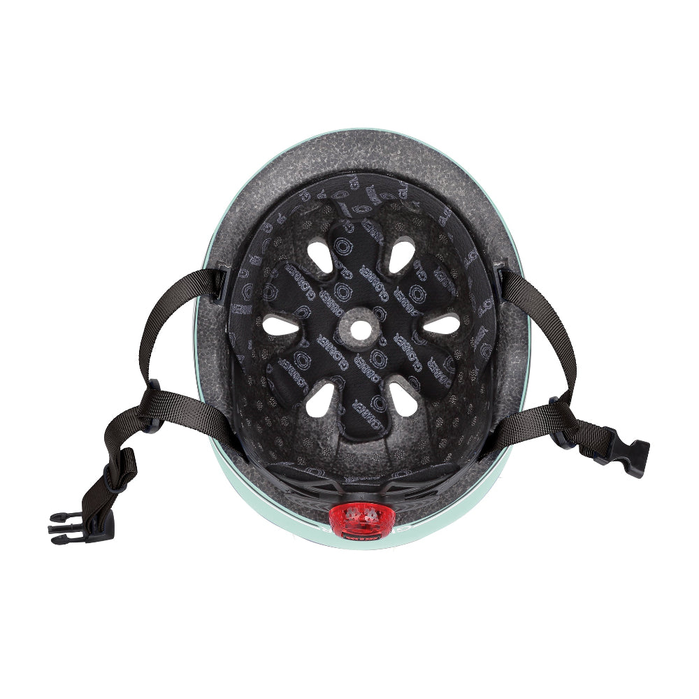 Casco infantil Globber Go Up Lights Mint