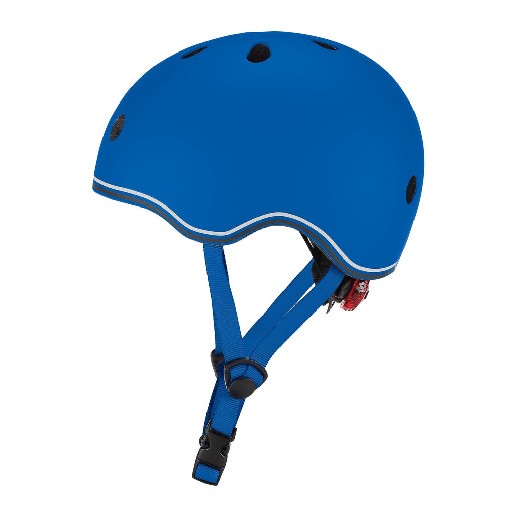 Casco infantil Globber Go Up Lights Navy Blue, marca oficial Globber