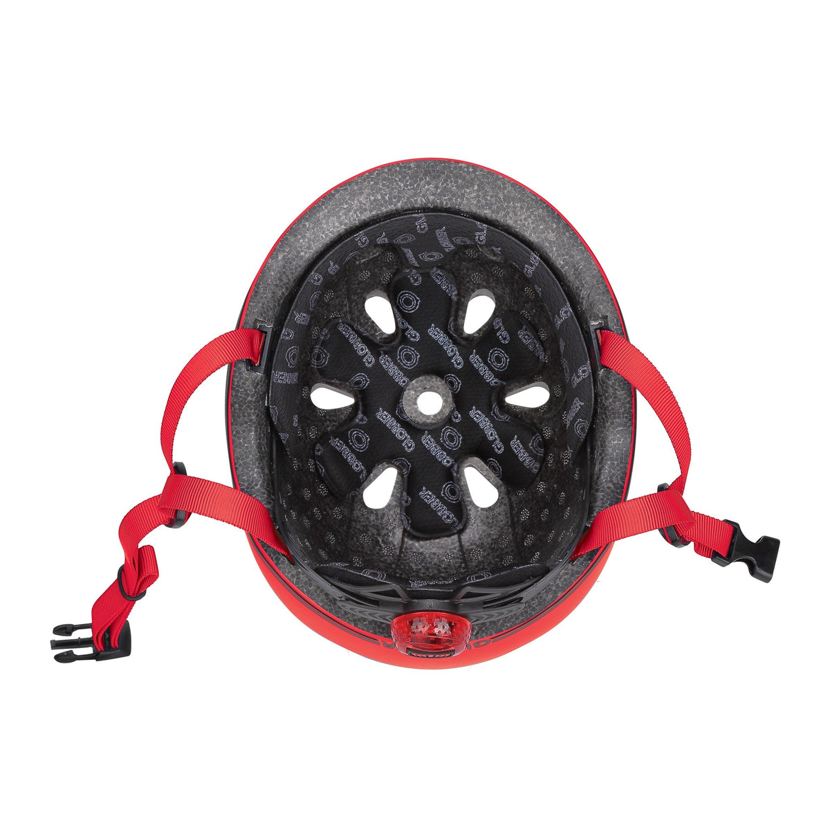 Casco infantil Globber Go Up Lights New Red (vista de detalle 5)