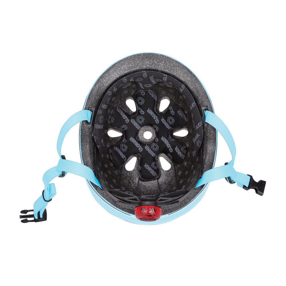 Casco infantil Globber Go Up Lights Pastel Blue