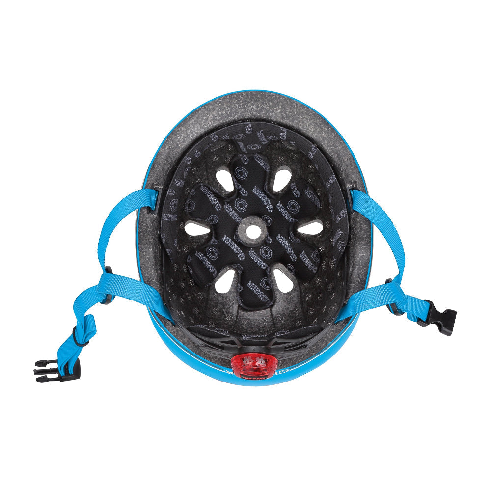 Casco infantil Globber Go Up Lights Sky Blue