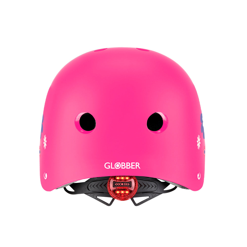 Casco infantil Globber Primo Fantasy Deep Pink Flowers
