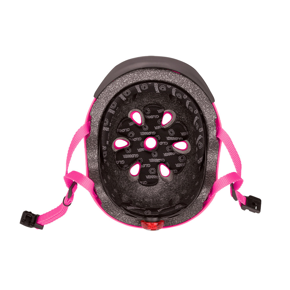 Casco infantil Globber Primo Fantasy Deep Pink Flowers