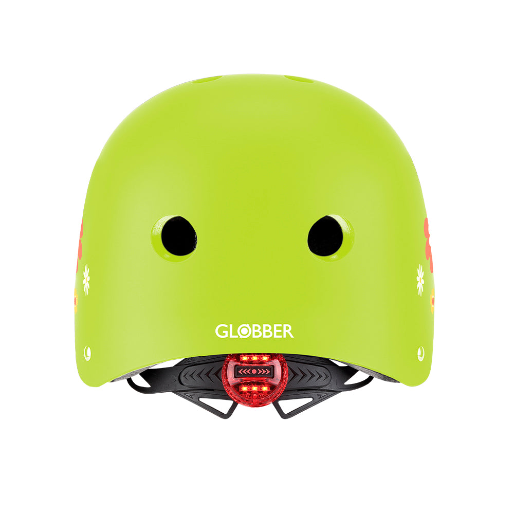 Casco infantil Globber Primo Fantasy Lime Green Flowers