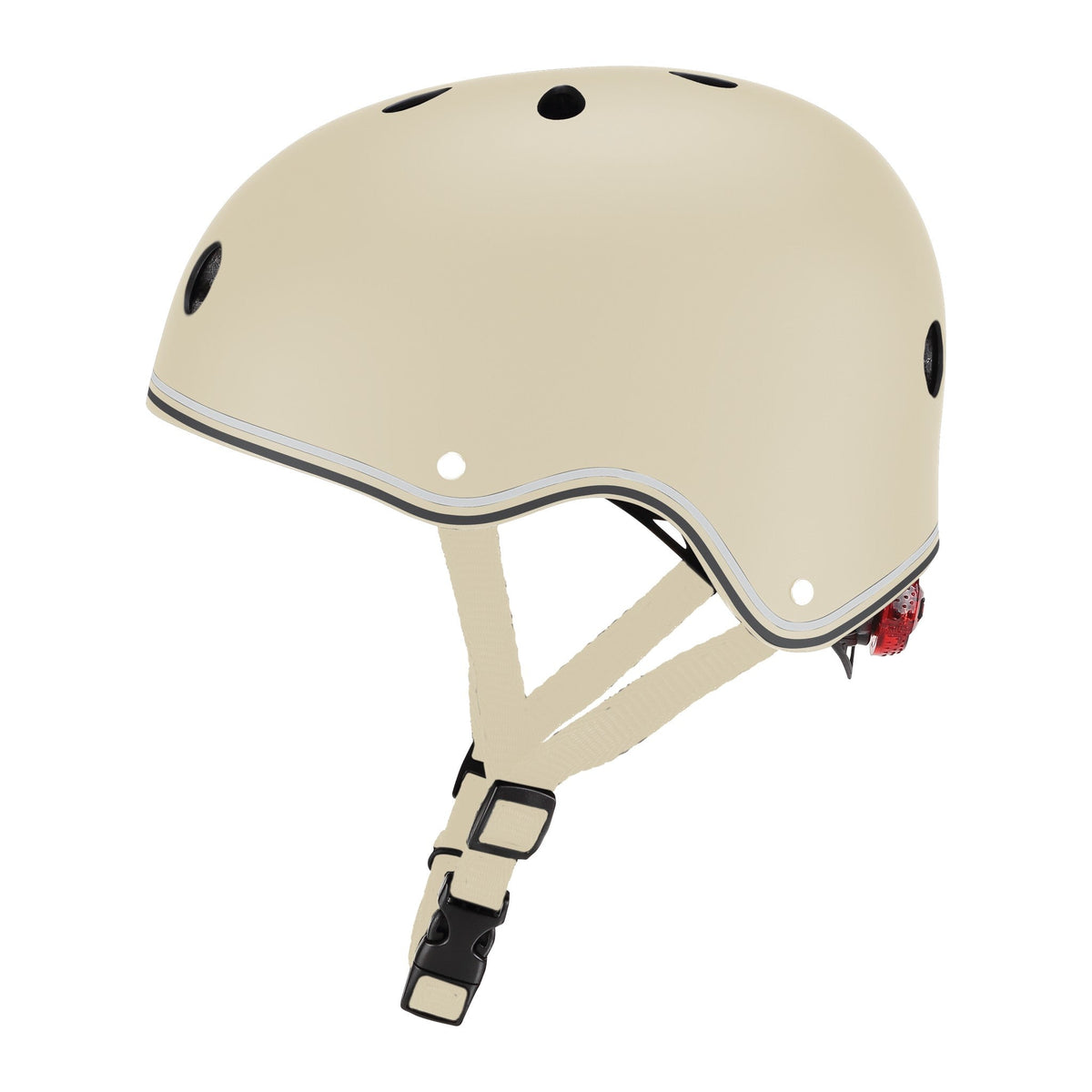 Casco infantil Globber Primo Lights Taupe, marca oficial Globber