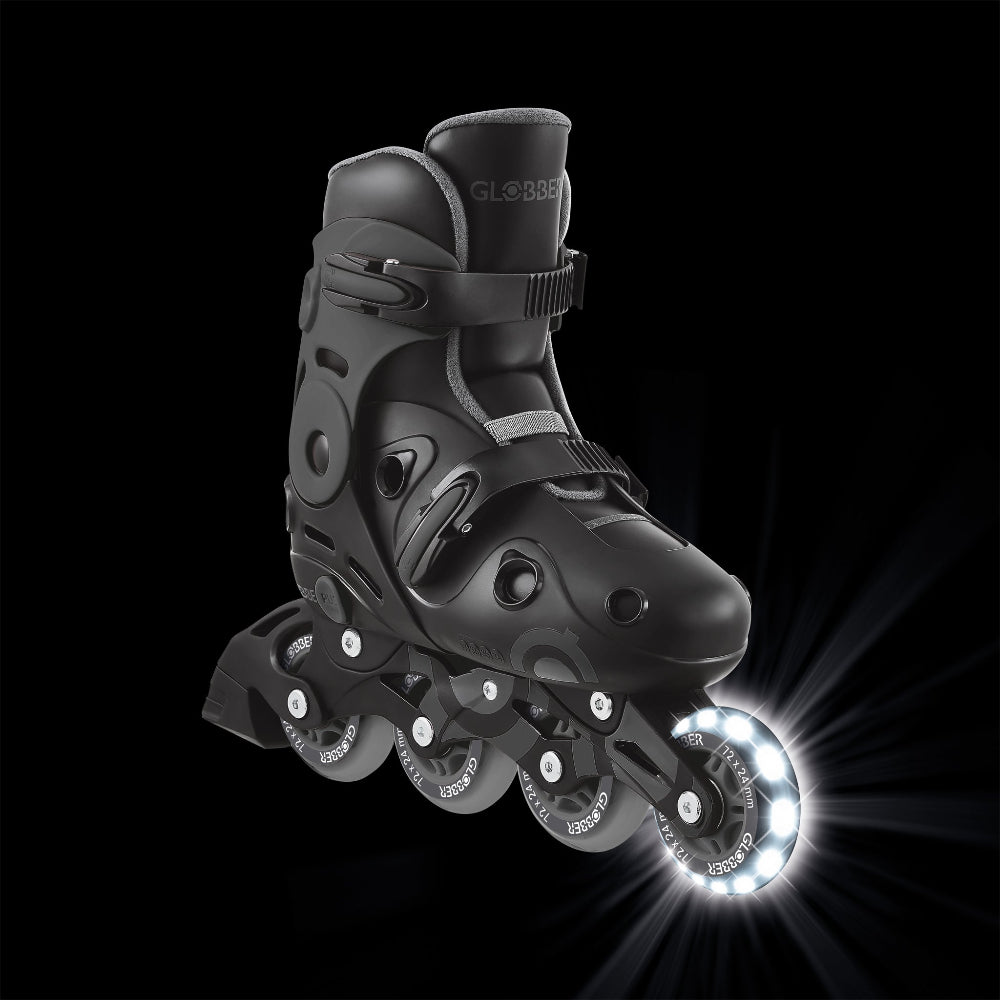 Patines Infantiles Ajustables con Luces Globber Gris