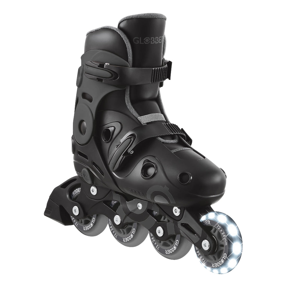 Patines Infantiles Ajustables con Luces Globber Gris