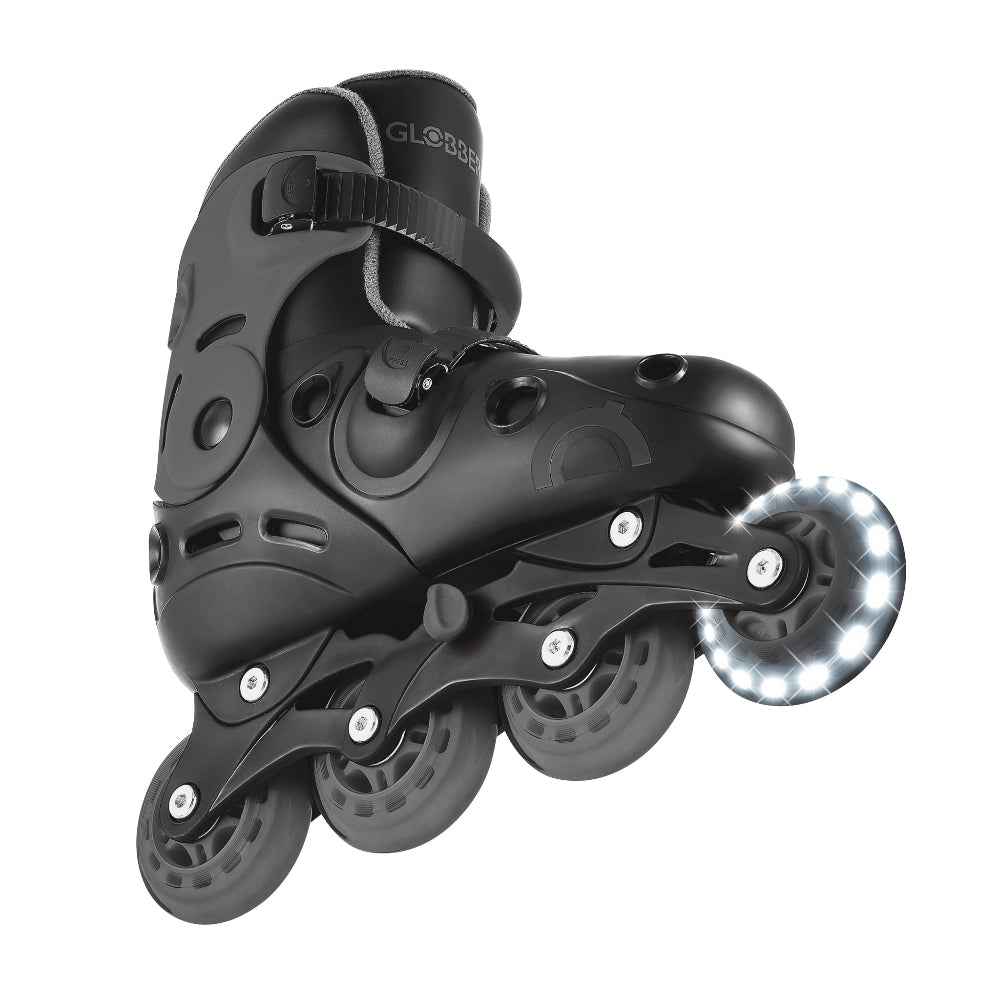 Patines Infantiles Ajustables con Luces Globber Gris