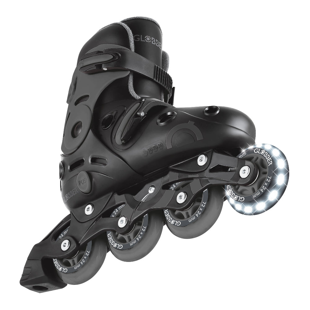 Patines Infantiles Ajustables con Luces Globber Gris