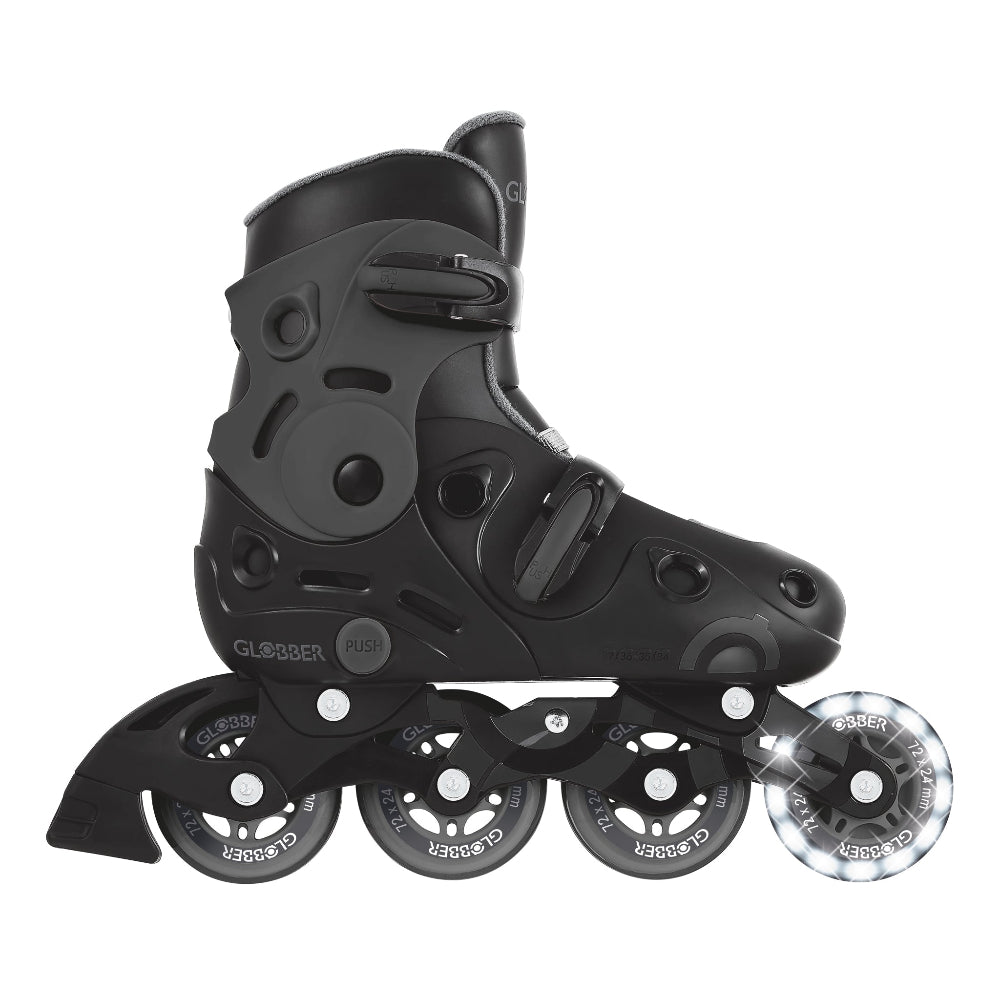 Patines Infantiles Ajustables con Luces Globber Gris
