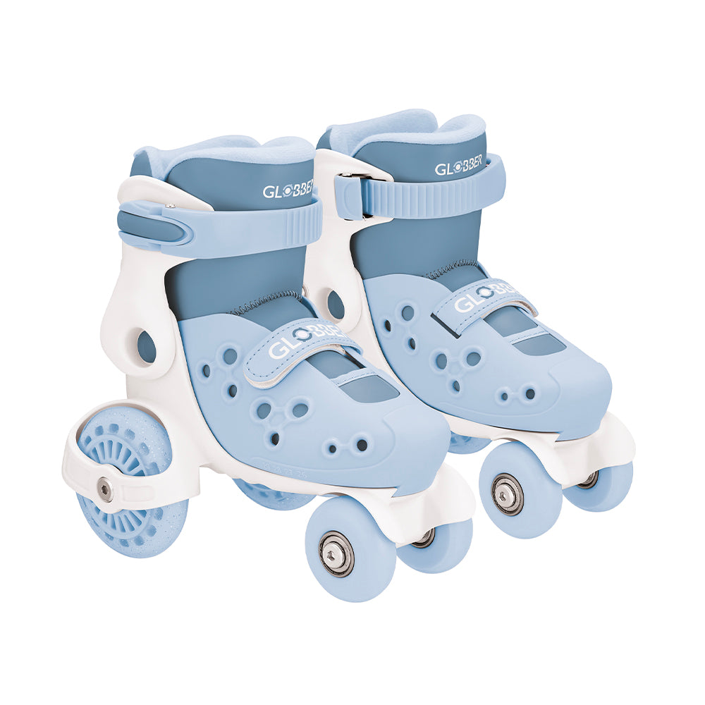 Patines Quad Infantiles Ajustables Globber Asch Blue