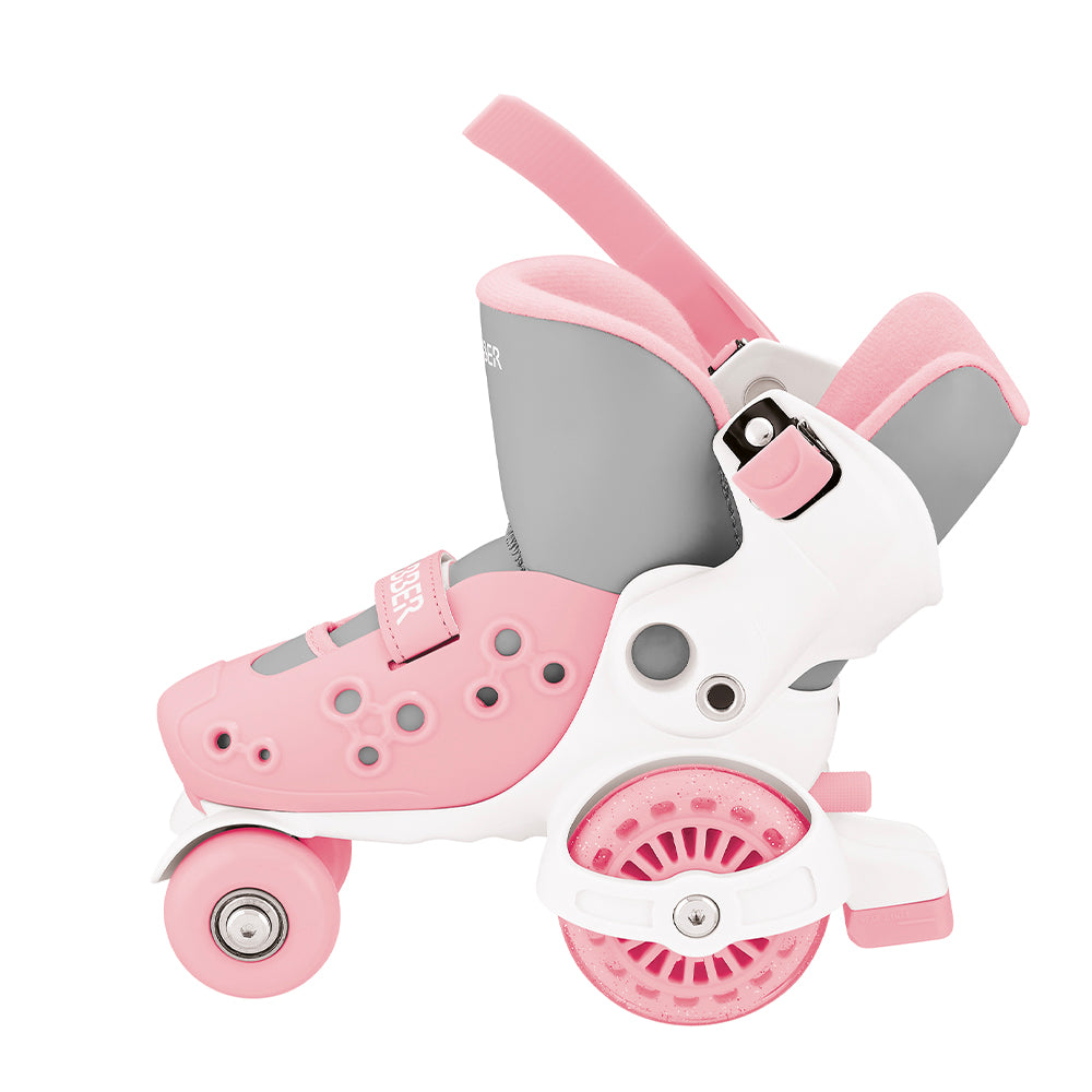 Patines Quad Infantiles Ajustables Globber Pastel Pink