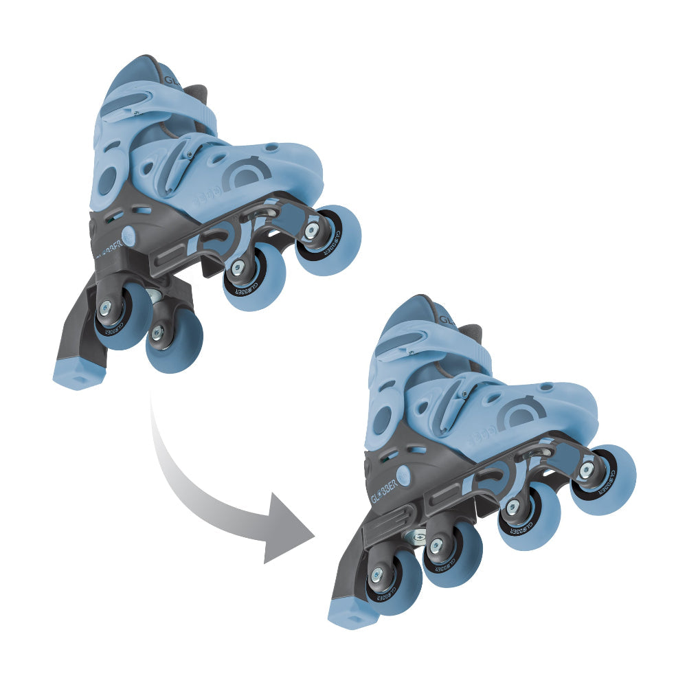 Patines en Línea Infantiles 2 en 1 Globber Azul