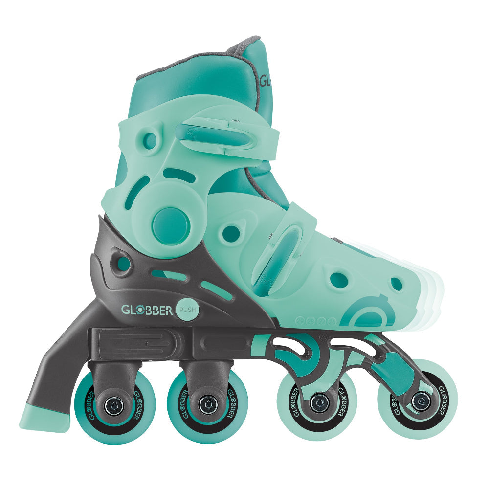 Patines en Línea Infantiles 2 en 1 Globber Verde
