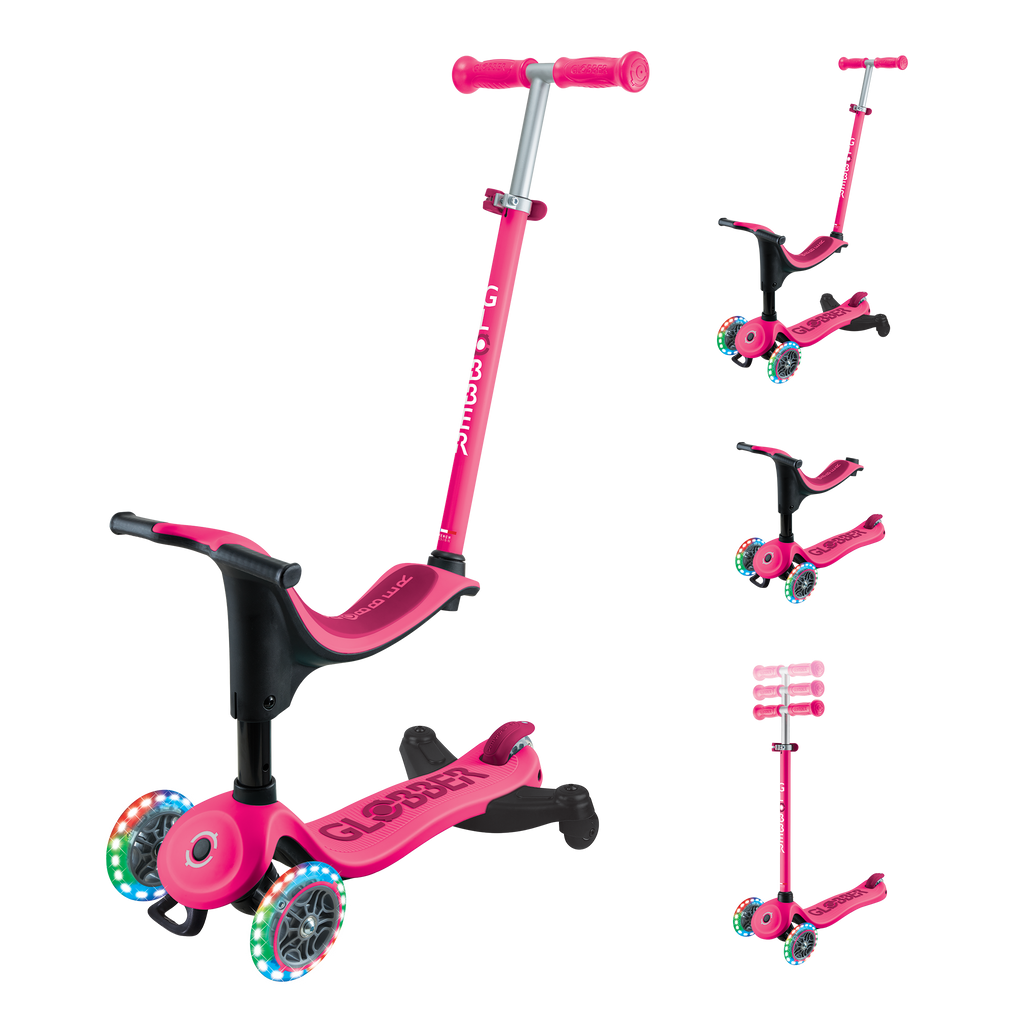 Scooter 3 en 1 Globber Go Up Deluxe Lights 360