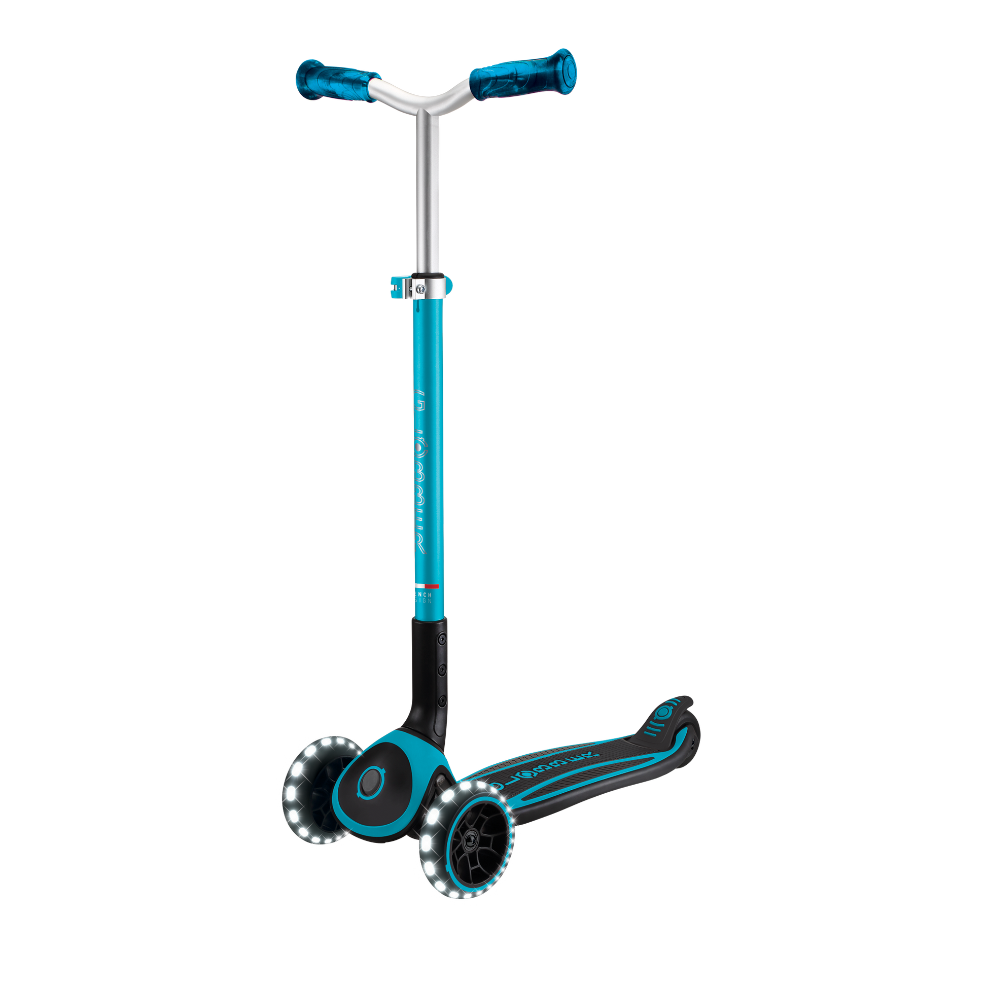 Scooter Globber ACE Lights para Niños y Adultos Aqua