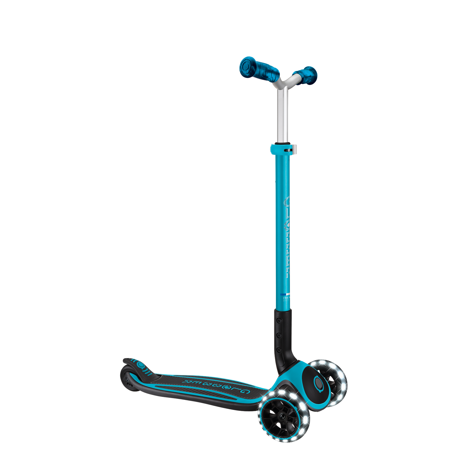 Scooter Globber ACE Lights para Niños y Adultos Aqua