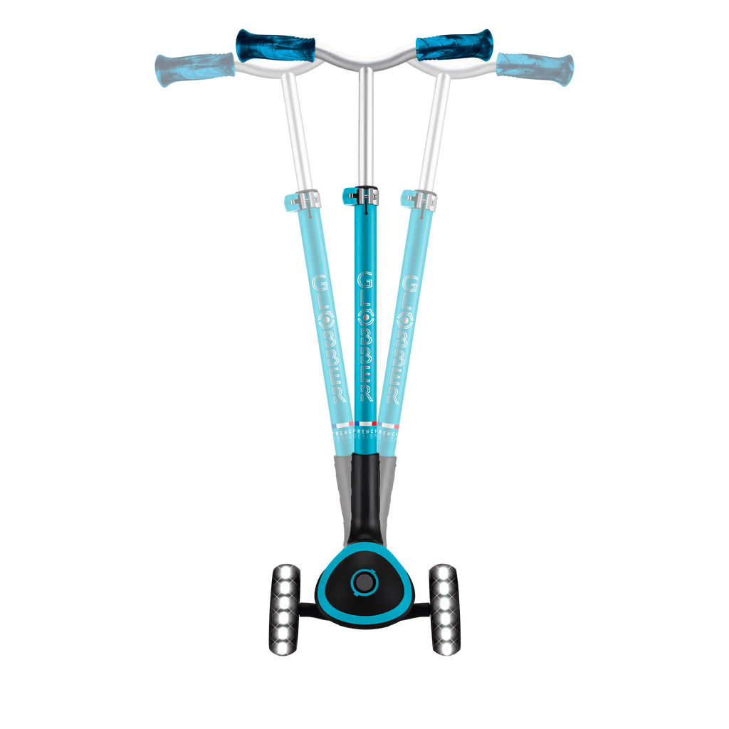 Scooter Globber ACE Lights para Niños y Adultos Aqua
