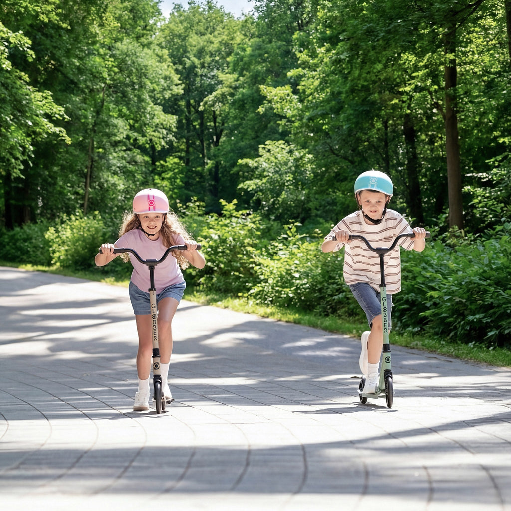 Scooter Globber Flow Rider Sage en uso (3)