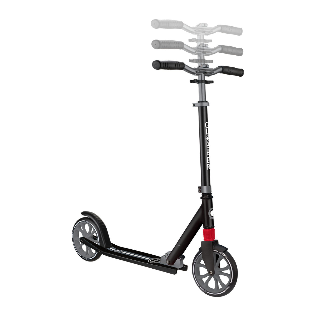Scooter Globber NL 205 Black Grey, marca oficial Globber