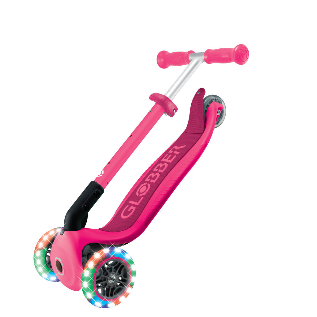 Scooter Infantil 3 Ruedas Globber Lights Plegable Fuchsia (vista de detalle 8)