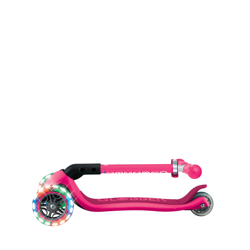 Scooter Infantil 3 Ruedas Globber Lights Plegable Fuchsia (vista de detalle 7)