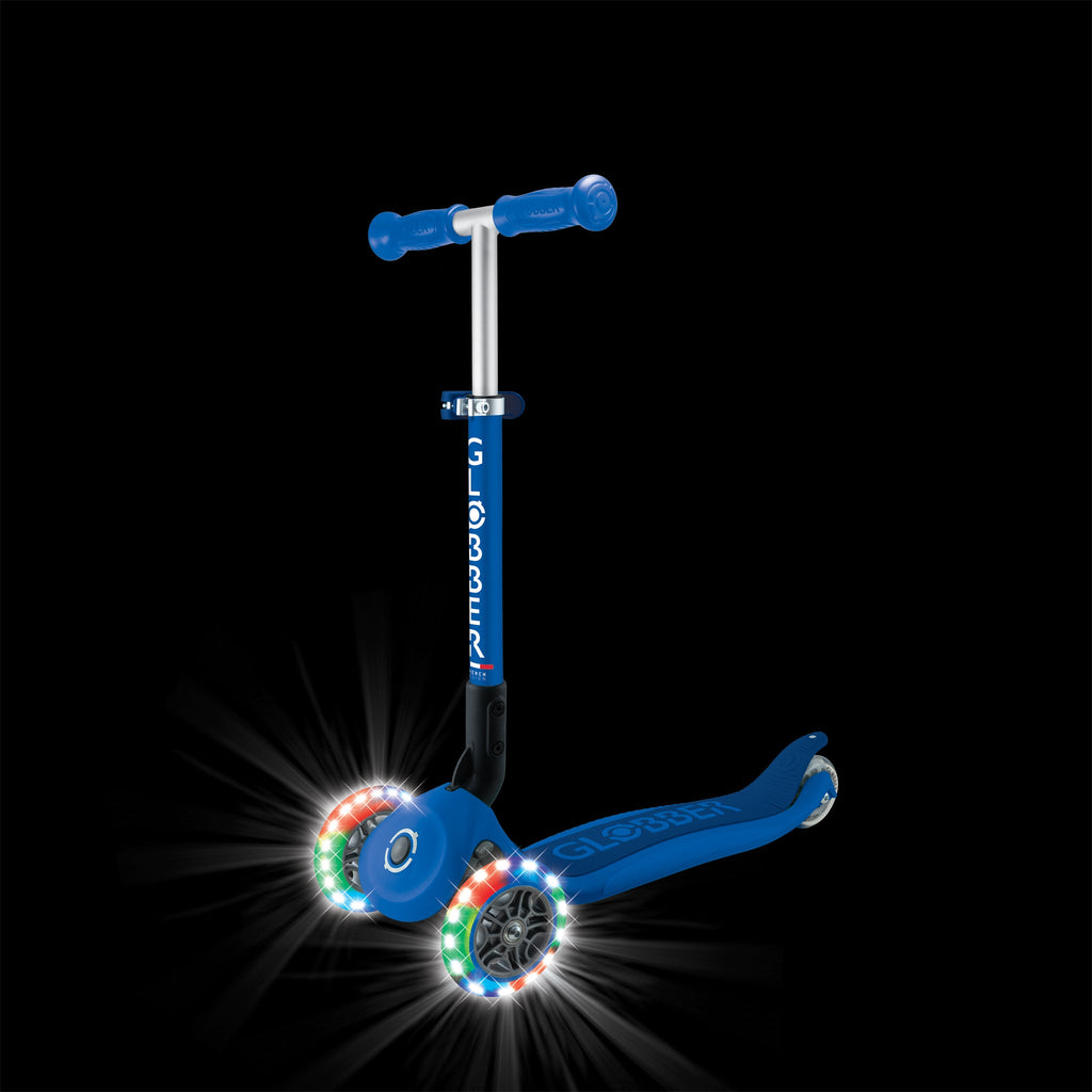 Scooter Infantil 3 Ruedas Globber Lights Plegable Navy Blue (vista de detalle 4)