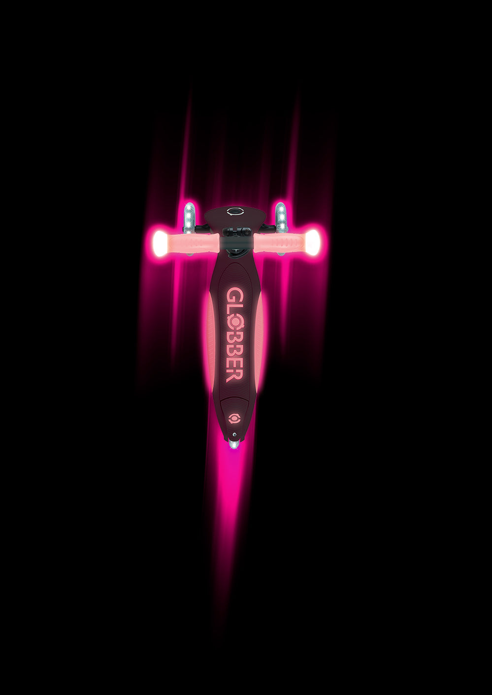 Scooter Infantil Globber Elite Glow Lights Coral Pink (vista de detalle 14)