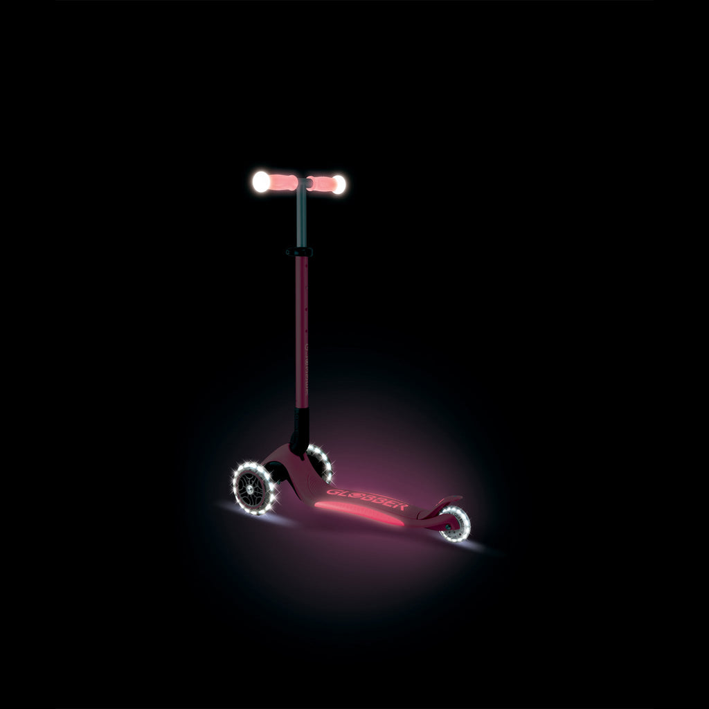Scooter Infantil Globber Elite Glow Lights Coral Pink (vista de detalle 8)