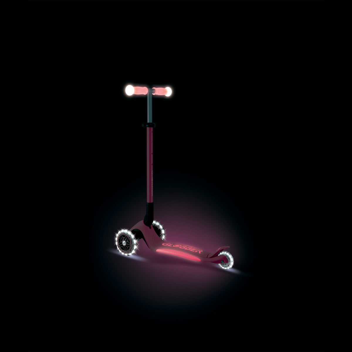 Scooter Infantil Globber Elite Glow Lights Coral Pink (vista de detalle 8)