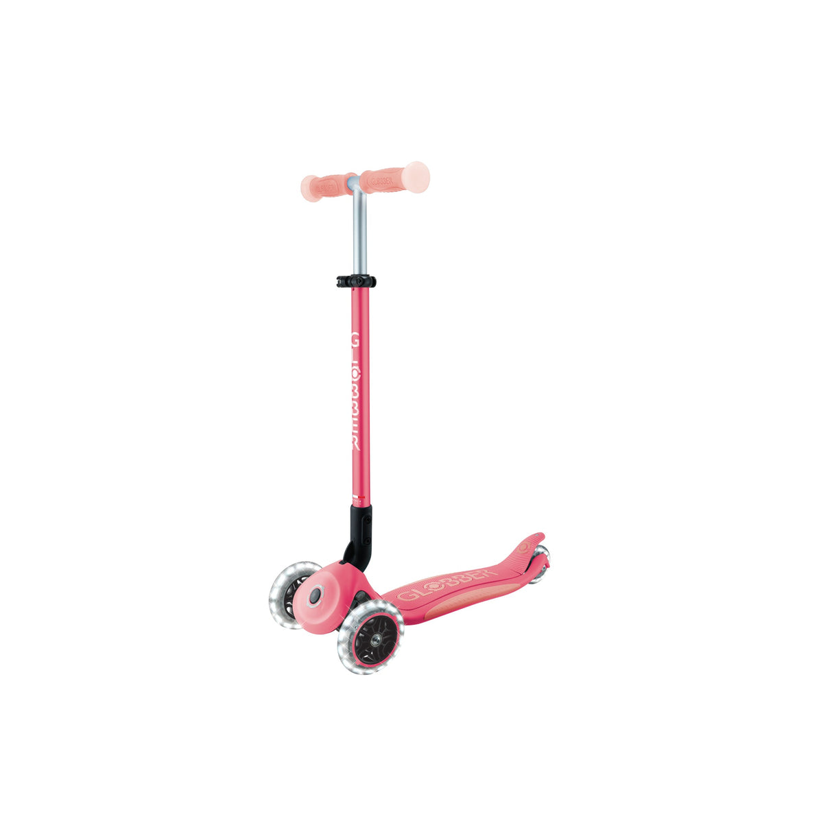 Scooter Infantil Globber Elite Glow Lights Coral Pink (vista de detalle 4)