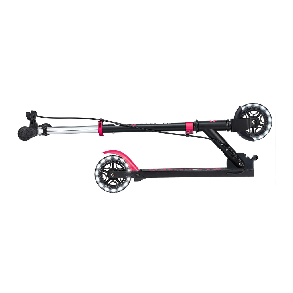 Scooter Infantil Globber Flow Element Junior Lights Black Pink (vista de detalle 9)