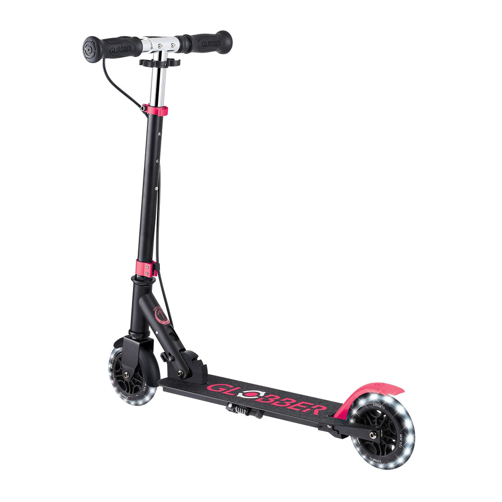 Scooter Infantil Globber Flow Element Junior Lights Black Pink (vista de detalle 3)
