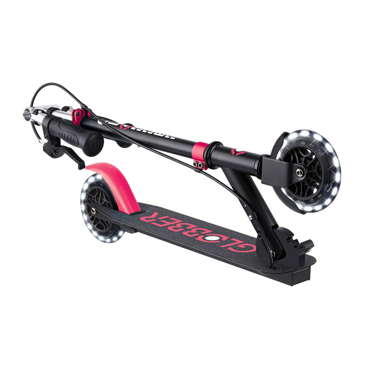 Scooter Infantil Globber Flow Element Junior Lights Black Pink (vista de detalle 8)
