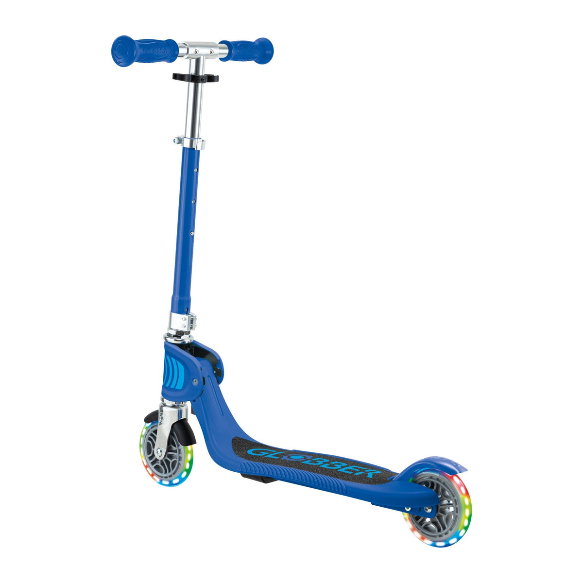 Scooter Infantil Globber Flow Foldable Junior Lights Navy Blue (vista de detalle 3)