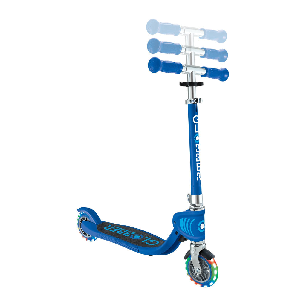 Scooter Infantil Globber Flow Foldable Junior Lights Navy Blue (vista de detalle 4)