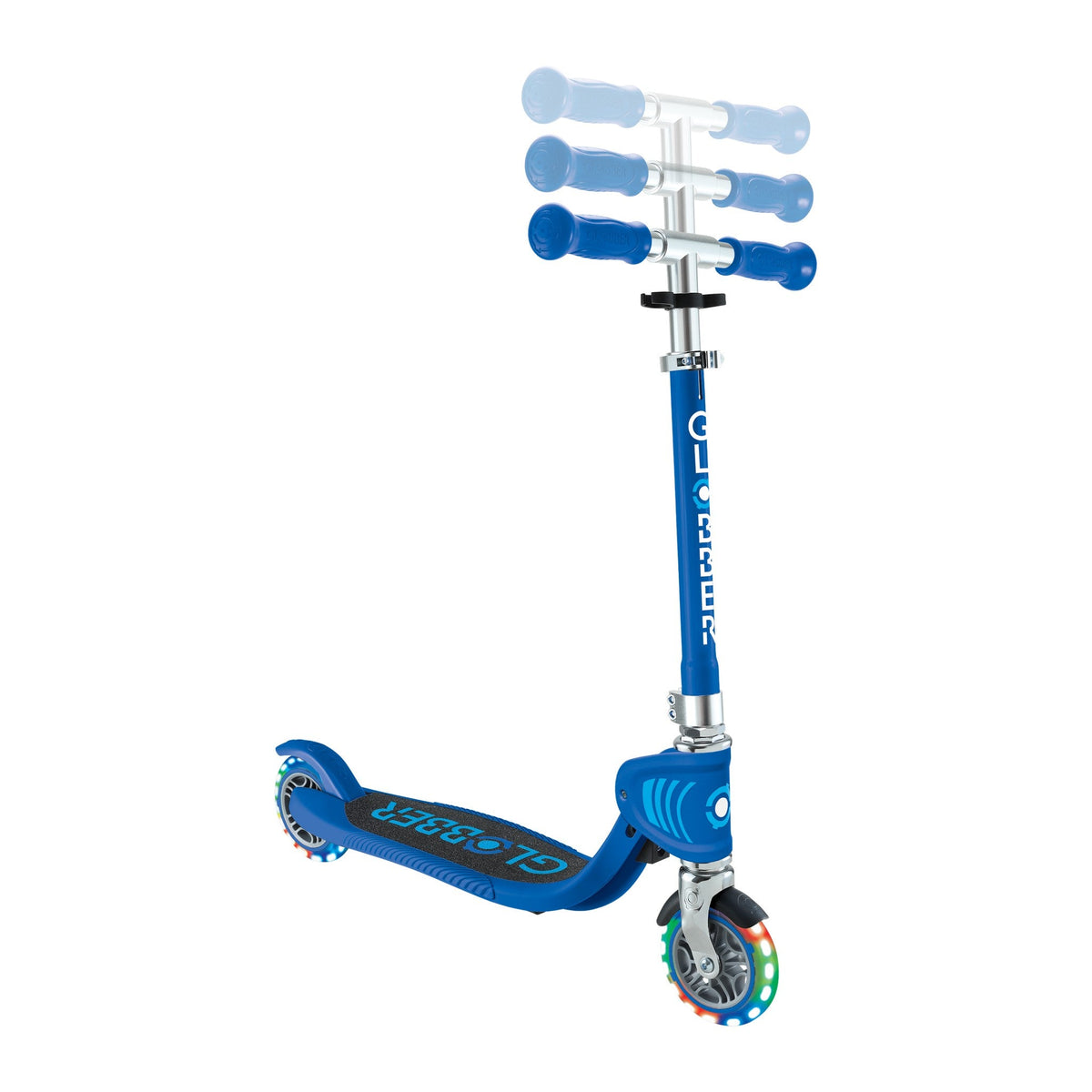 Scooter Infantil Globber Flow Foldable Junior Lights Navy Blue (vista de detalle 4)