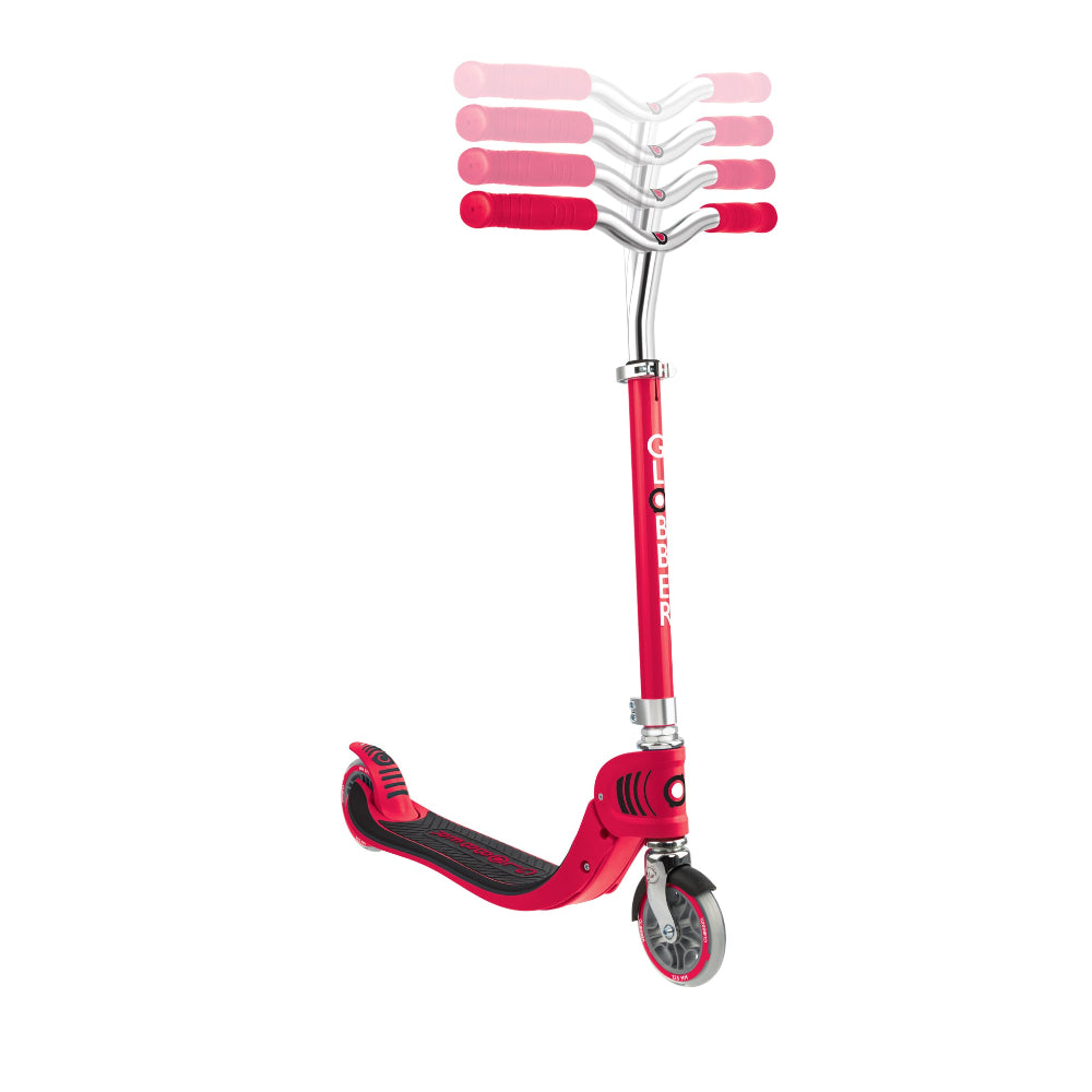 Scooter Infantil Globber Flow Junior Plegable con Luces LED Red