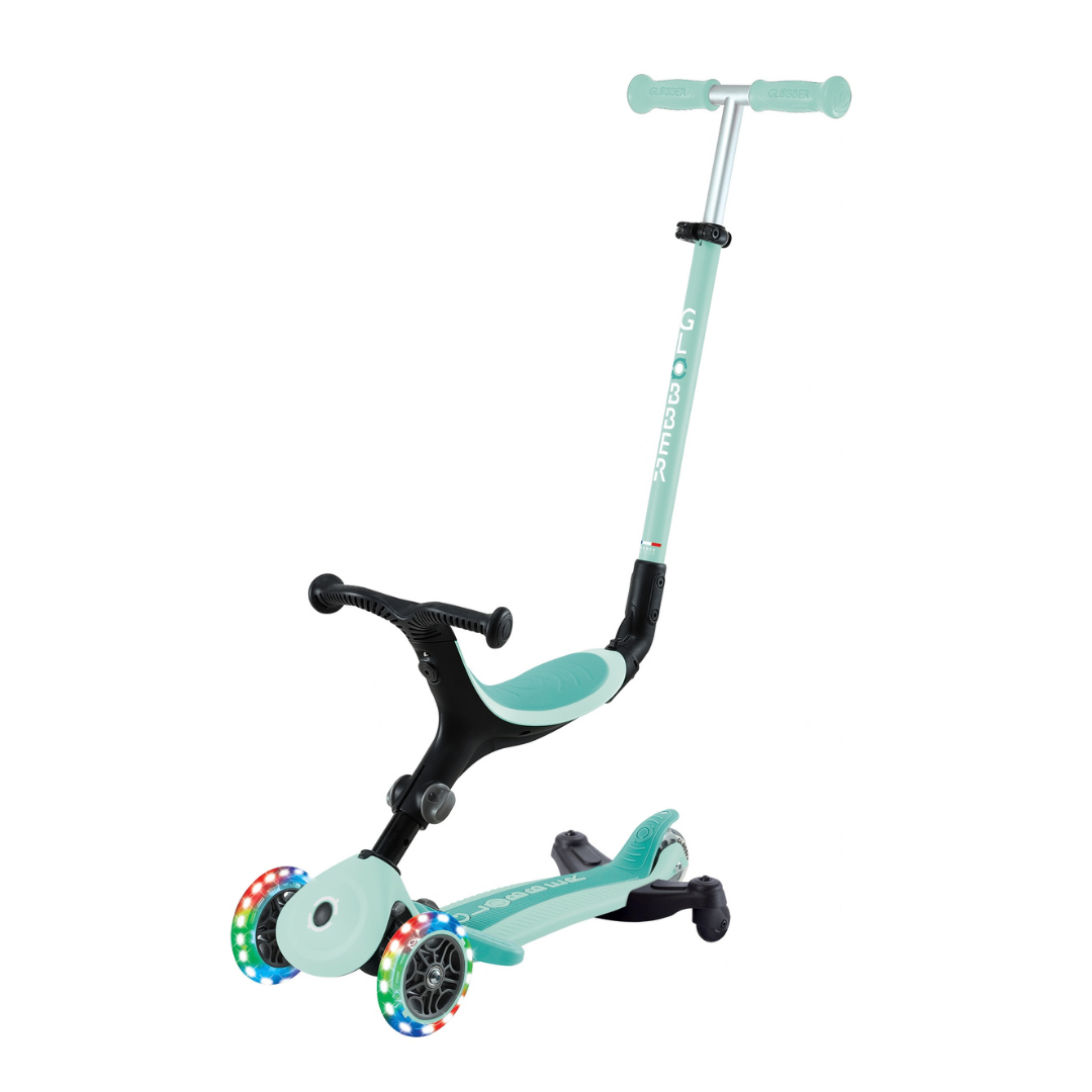 Scooter 3 en 1 Globber Go Up Sporty Lights 360 Dark Mint (vista de detalle 10)