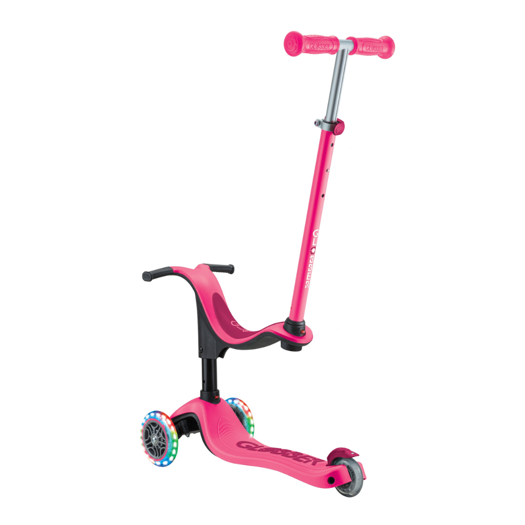 Scooter 3 en 1 Globber Go Up Sporty Lights Dark Pink (vista de detalle 4)
