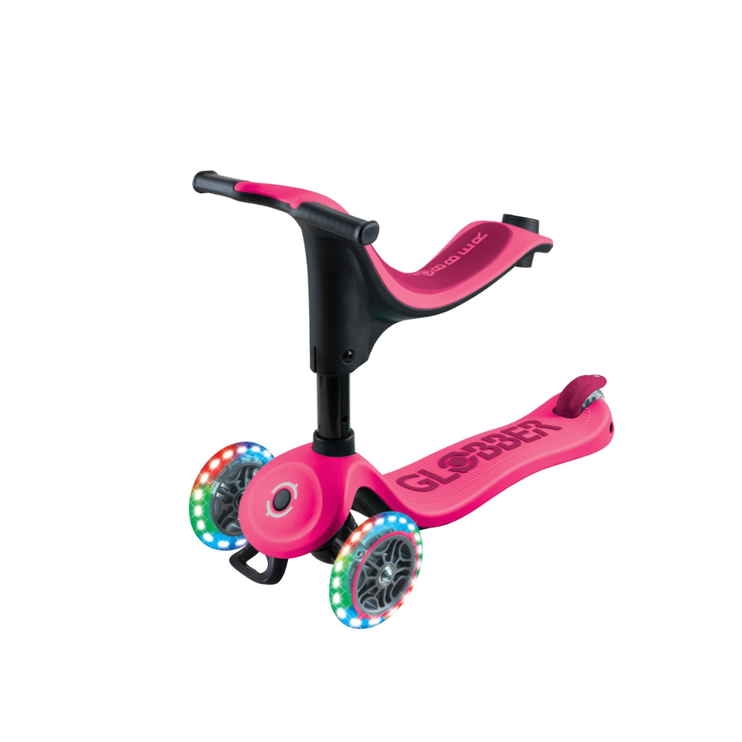 Scooter 3 en 1 Globber Go Up Sporty Lights Dark Pink (vista de detalle 8)
