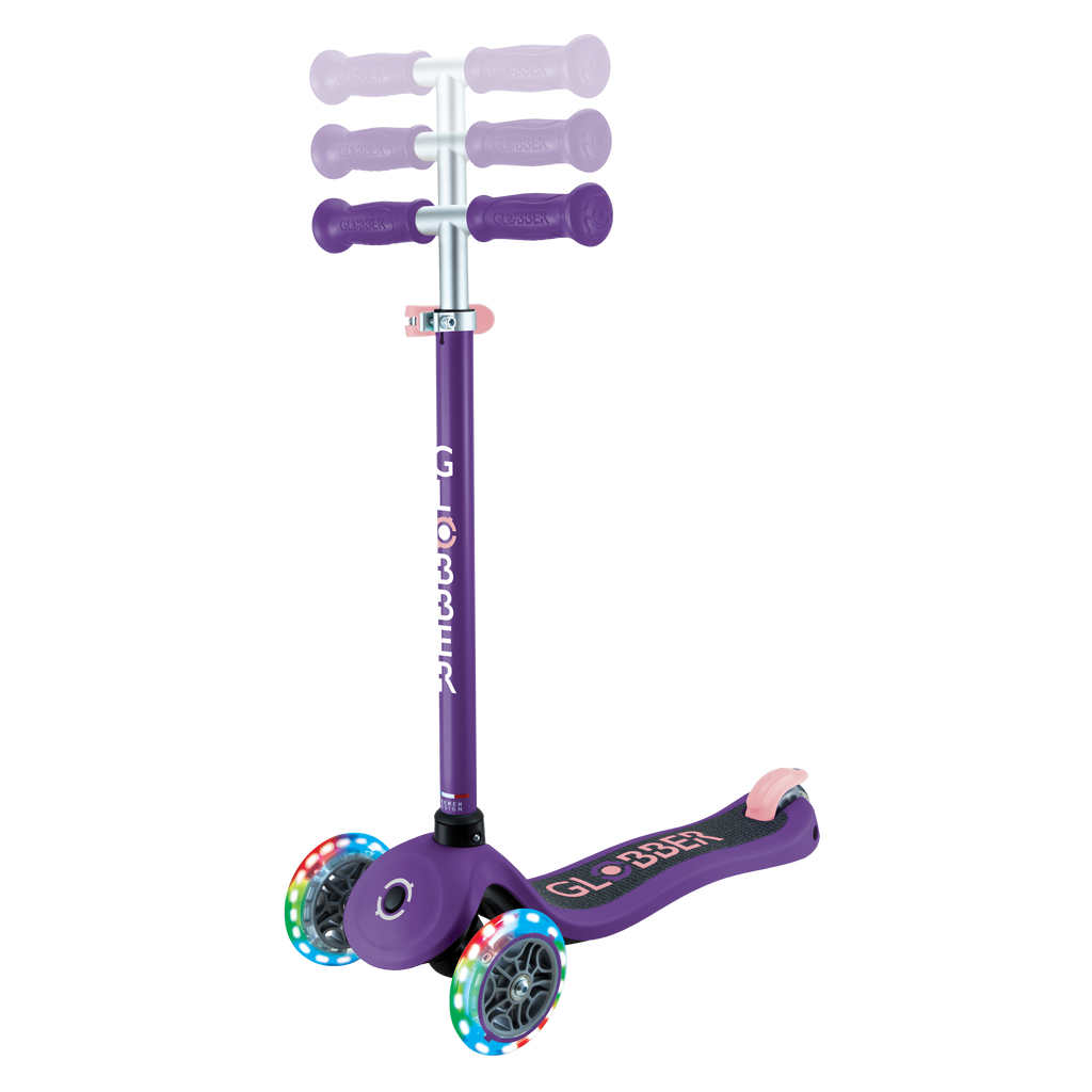 Scooter Infantil Globber Primo Lights Dark Purple