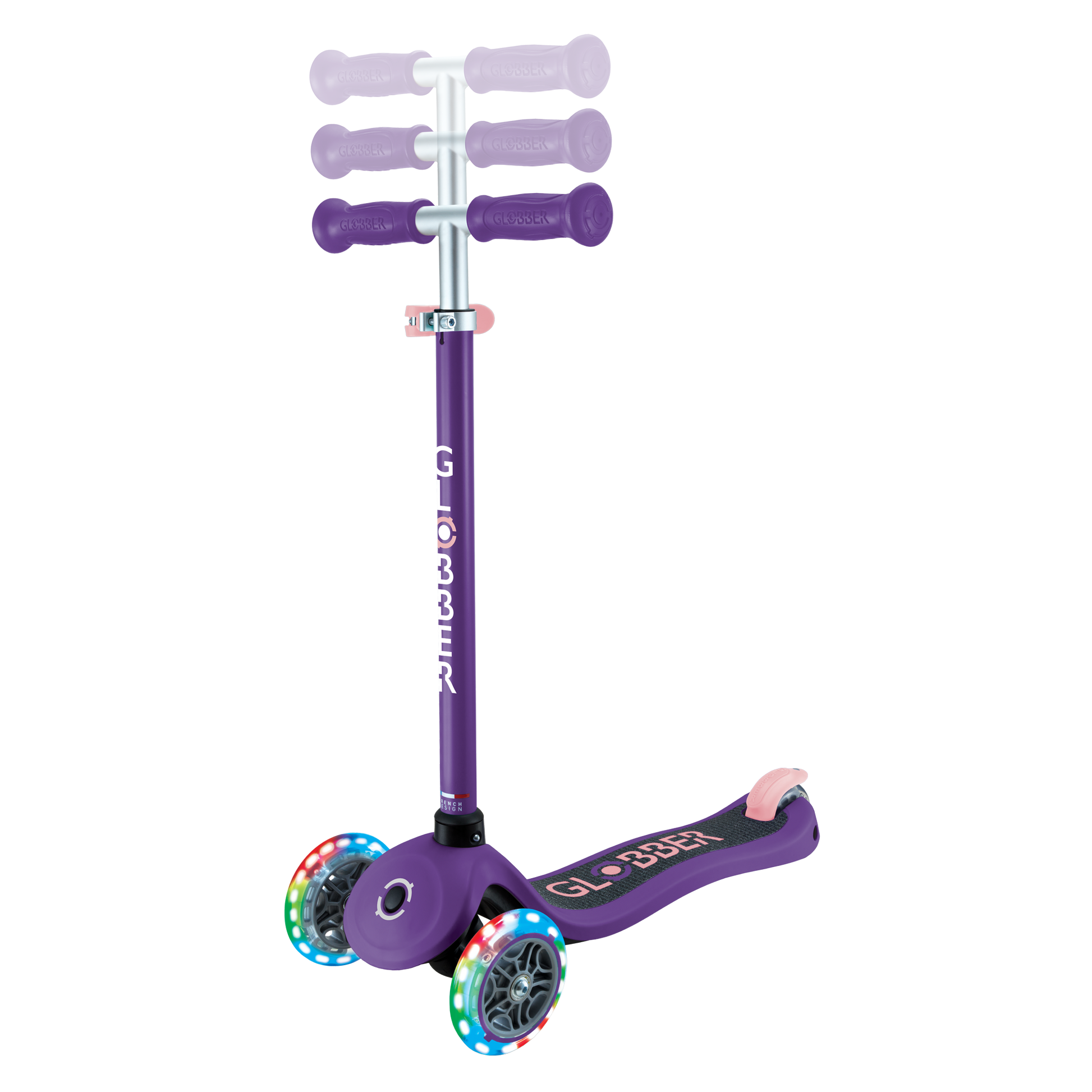 Scooter Infantil Globber Primo Lights Dark Purple