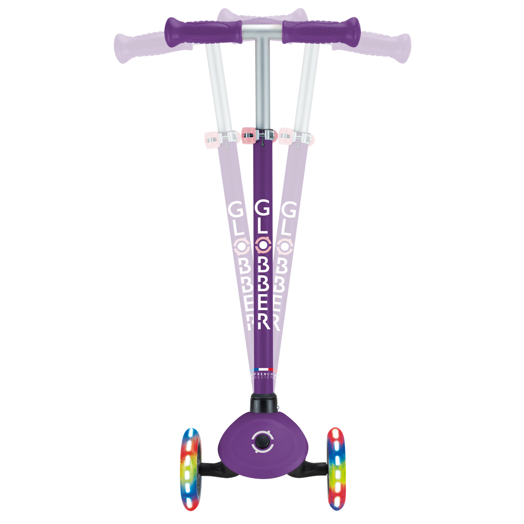Scooter Infantil Globber Primo Lights Dark Purple