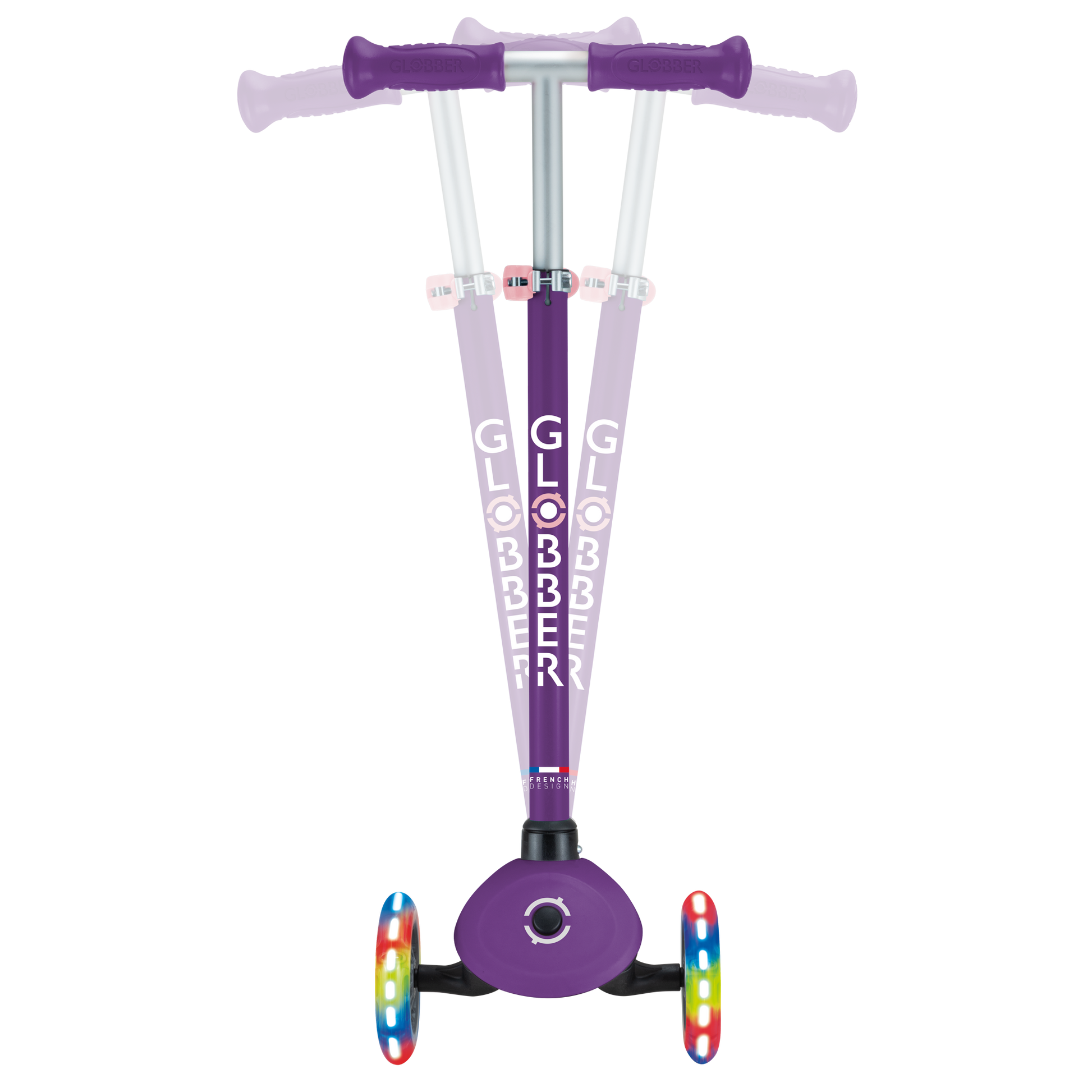 Scooter Infantil Globber Primo Lights Dark Purple
